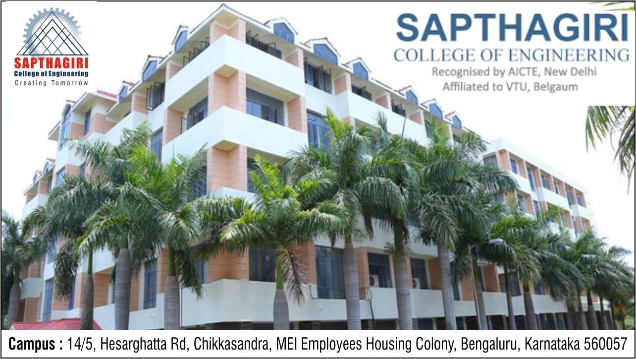 out side view of Sapthagiri College of Engineering